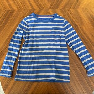 Mini Boden Striped Long Sleeve Shirt